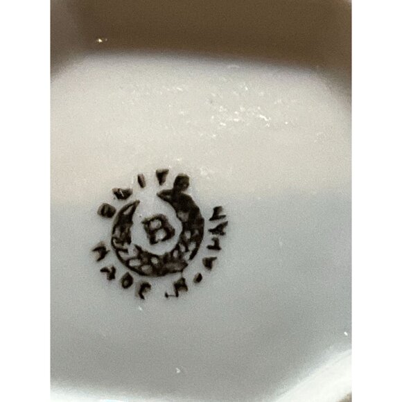 Vintage Bavarian Lusterware China Creamer & Sugar Set With Hand-Painted Floral - Picture 7 of 16